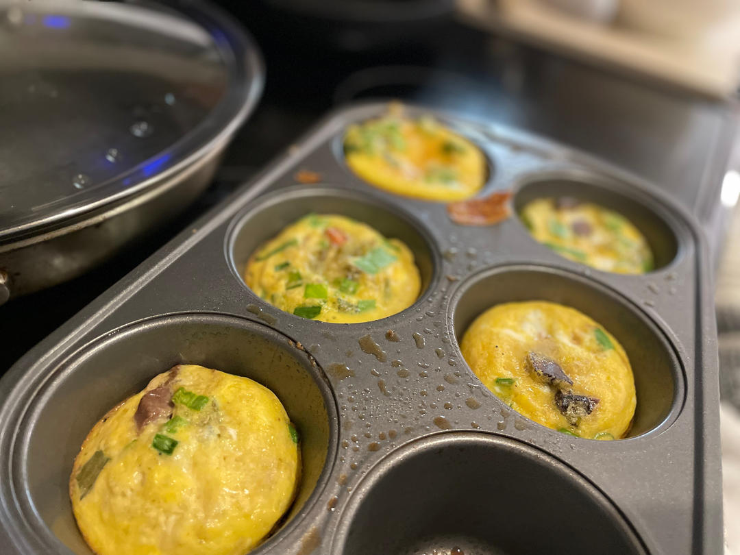 鸡蛋蔬菜麦芬 Low Carb Egg Muffin (Paleo+Gluten Free)