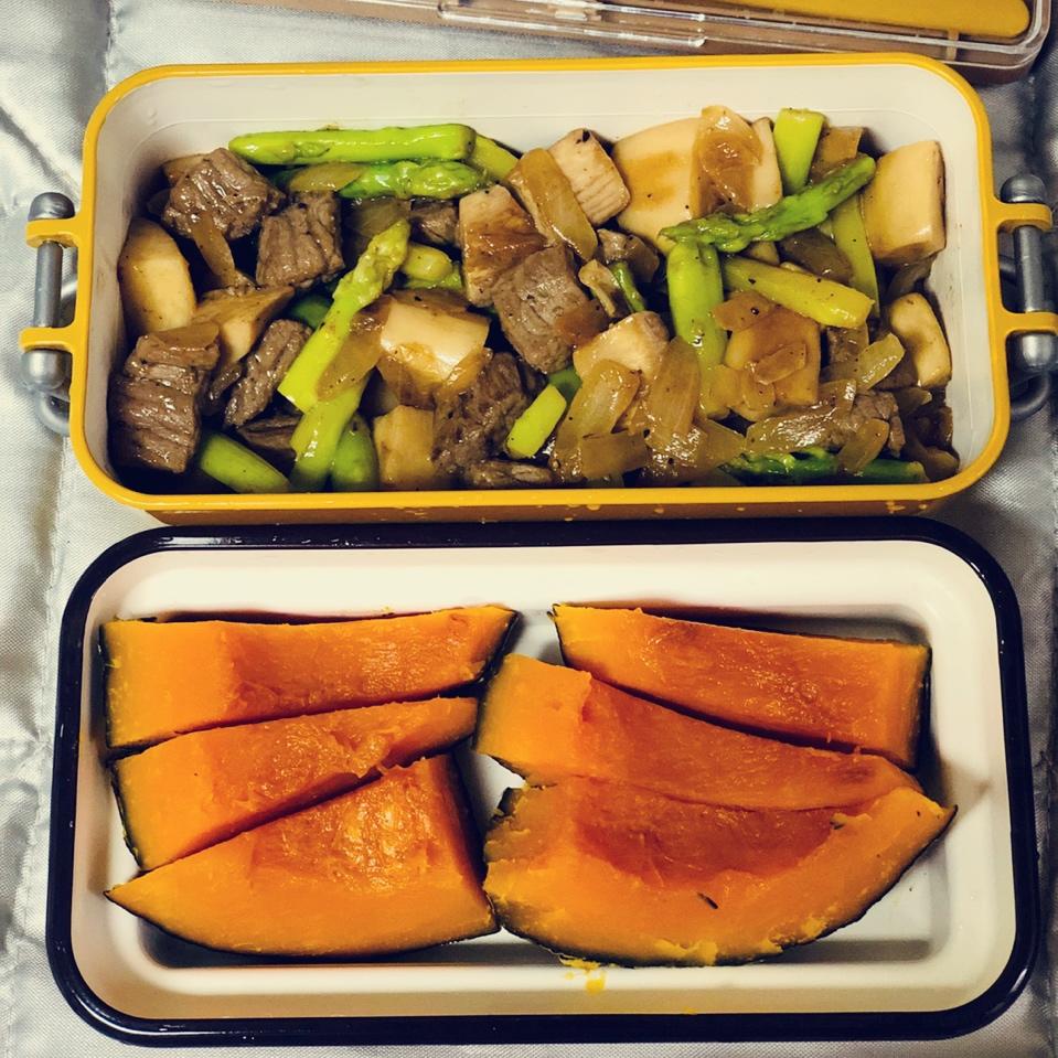 杏鲍菇芦笋牛肉粒