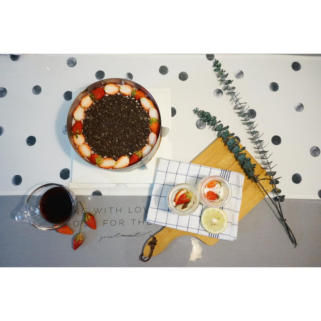 《Tinrry下午茶》教你做草莓芝士慕斯（6寸配方）