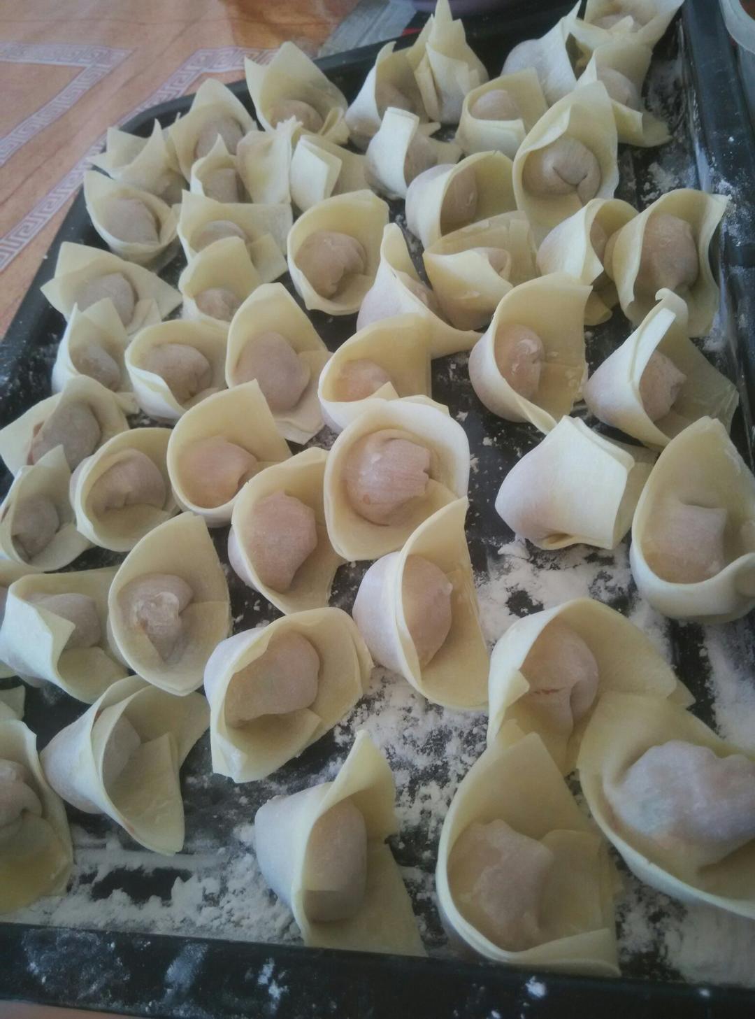 元宝馄饨的包法