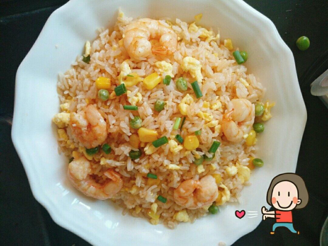 鲜虾炒饭