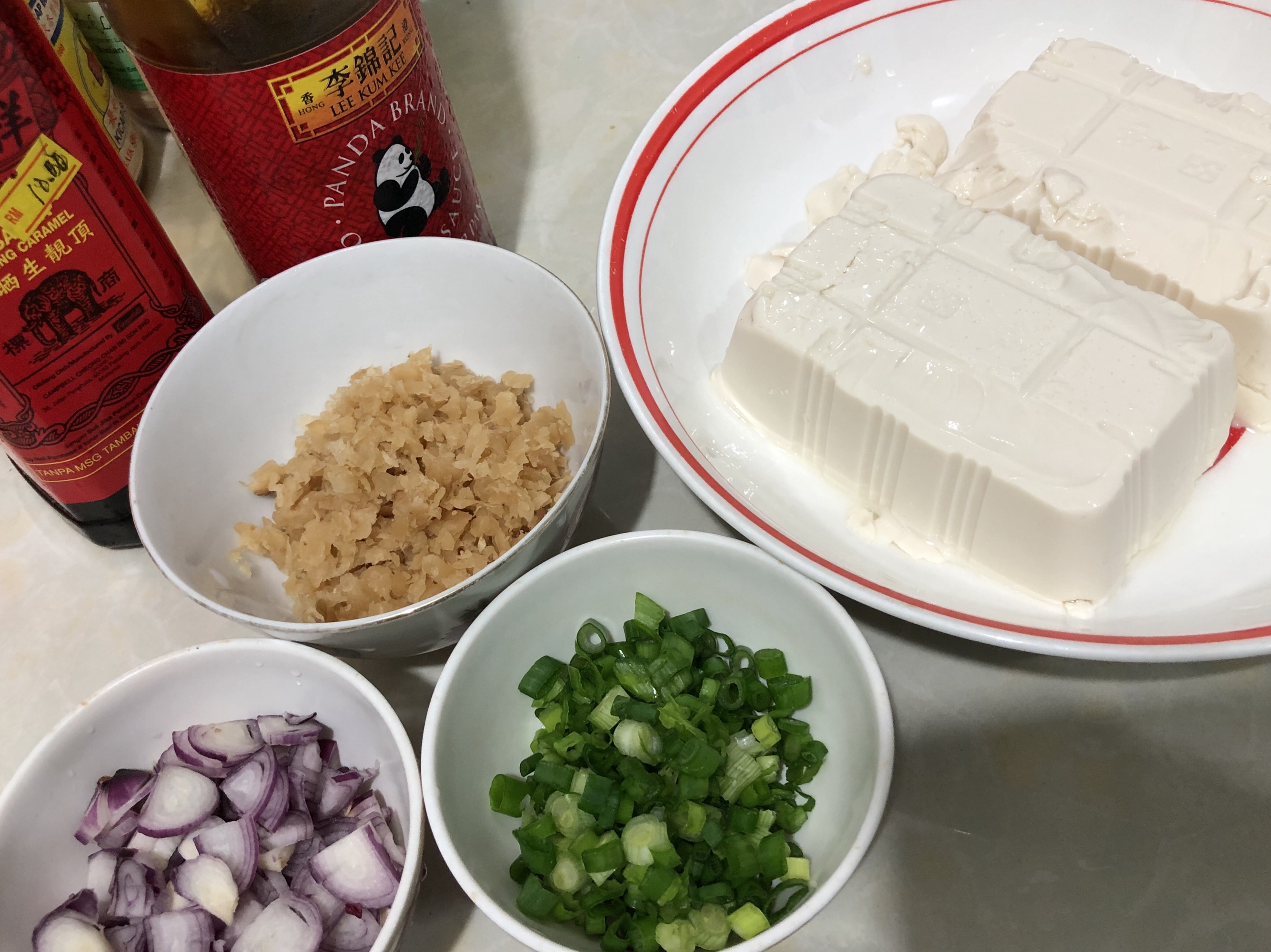 生花冷豆腐的做法 步骤1