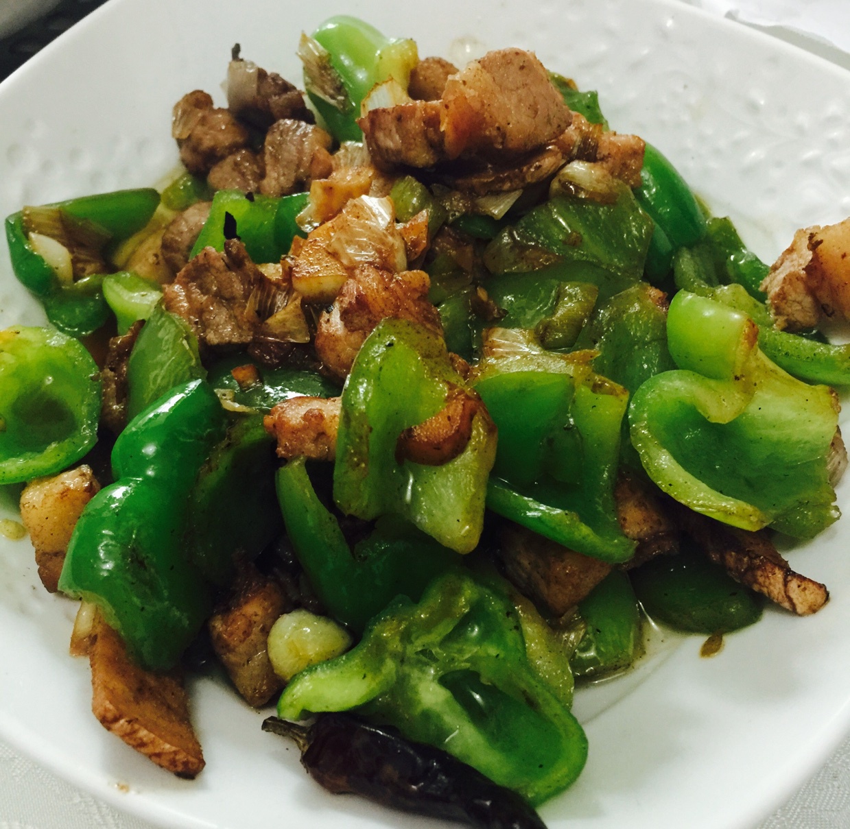 青椒炒肉