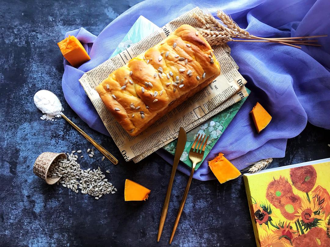 香浓南瓜夹心吐司的做法