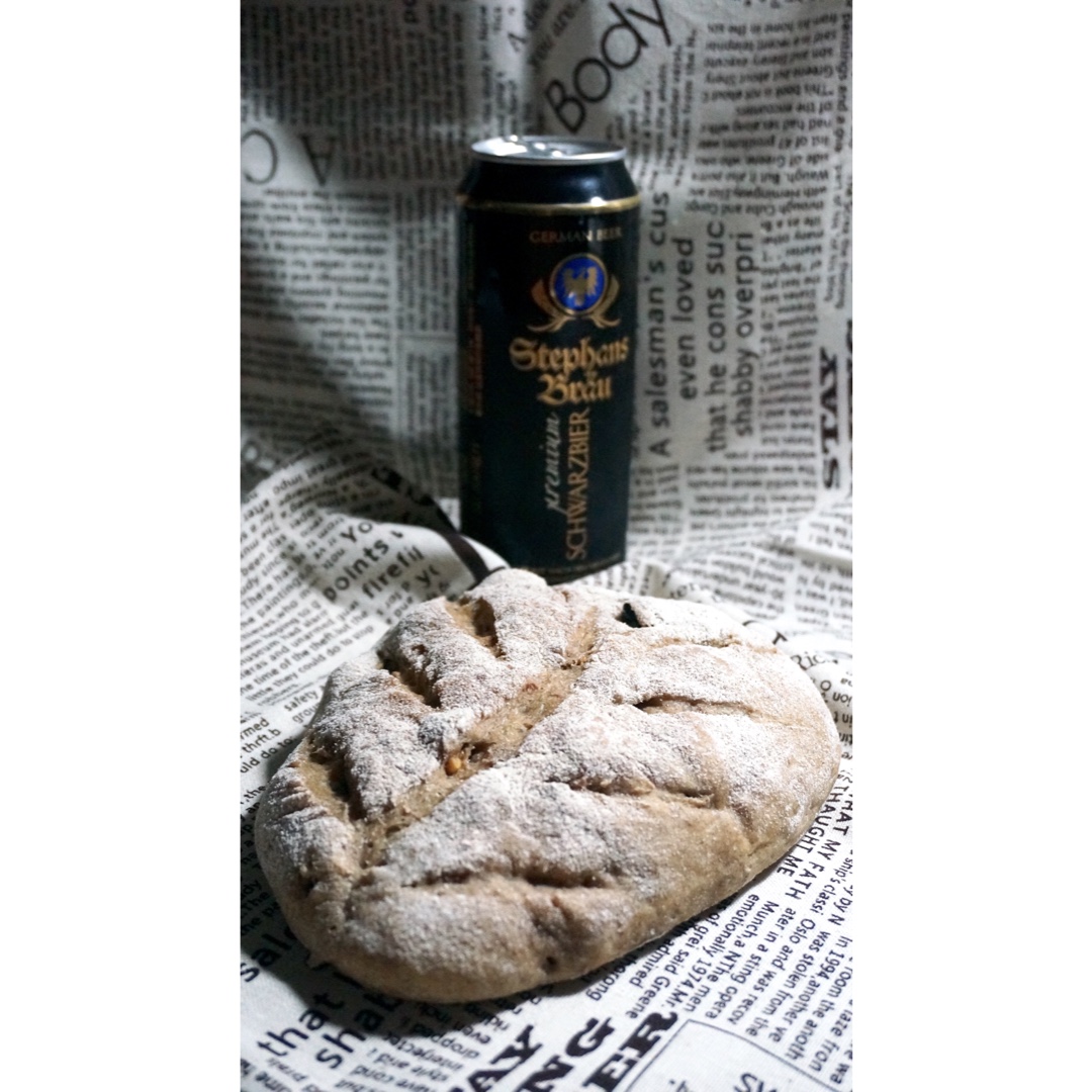 免揉黑啤酒面包（留方自用）