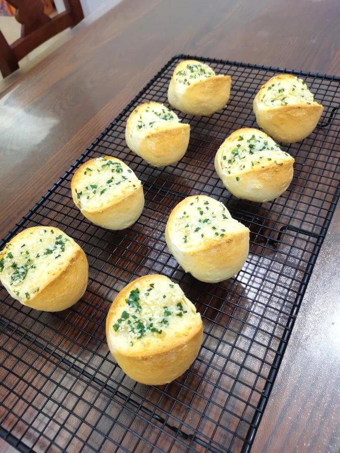 一次发酵，满屋飘香巨好吃的蒜香面包