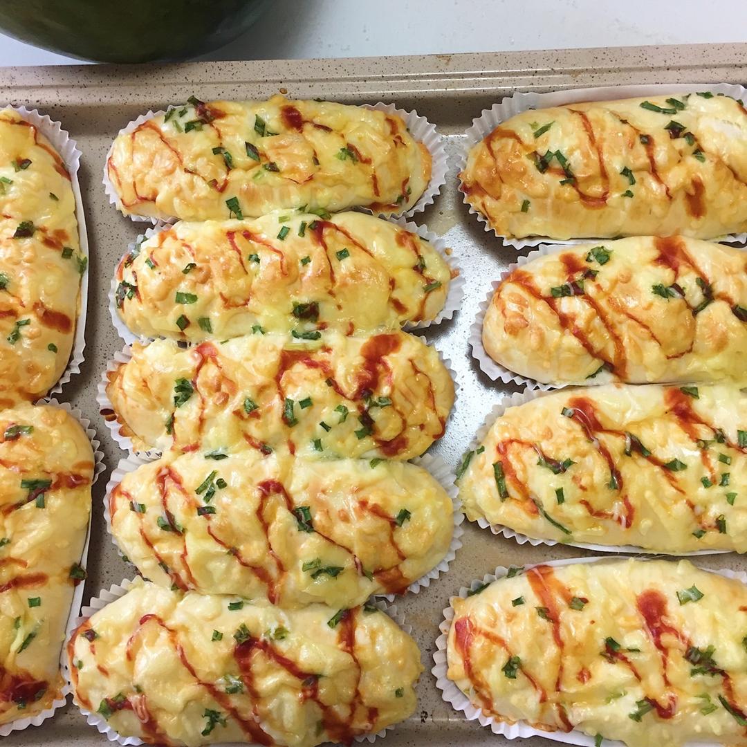 肉松葱香芝士面包