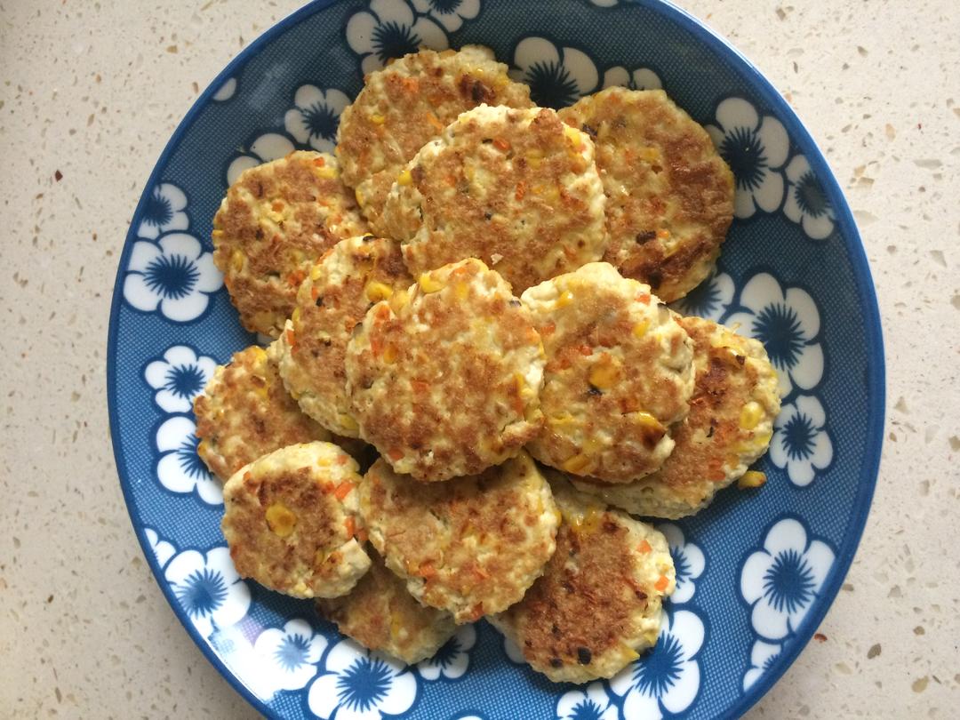 宝宝辅食-豆腐杂蔬饼的做法 步骤3