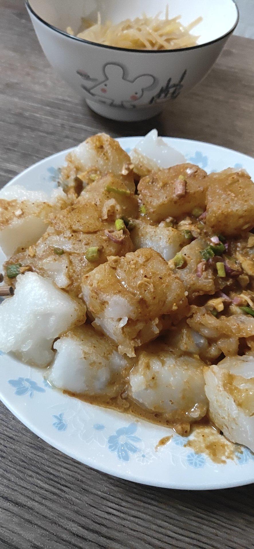 炒焖子（自制焖子）
