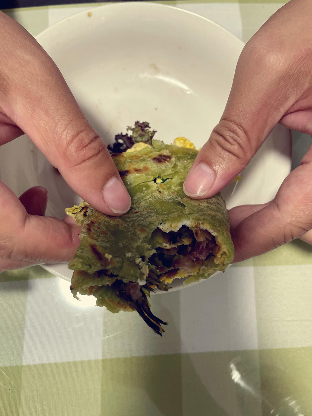 速冻手抓饼饼胚
