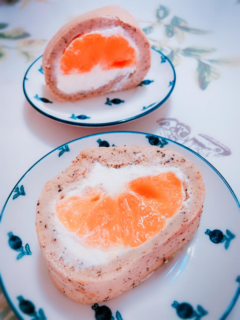 红茶香橙蛋糕卷