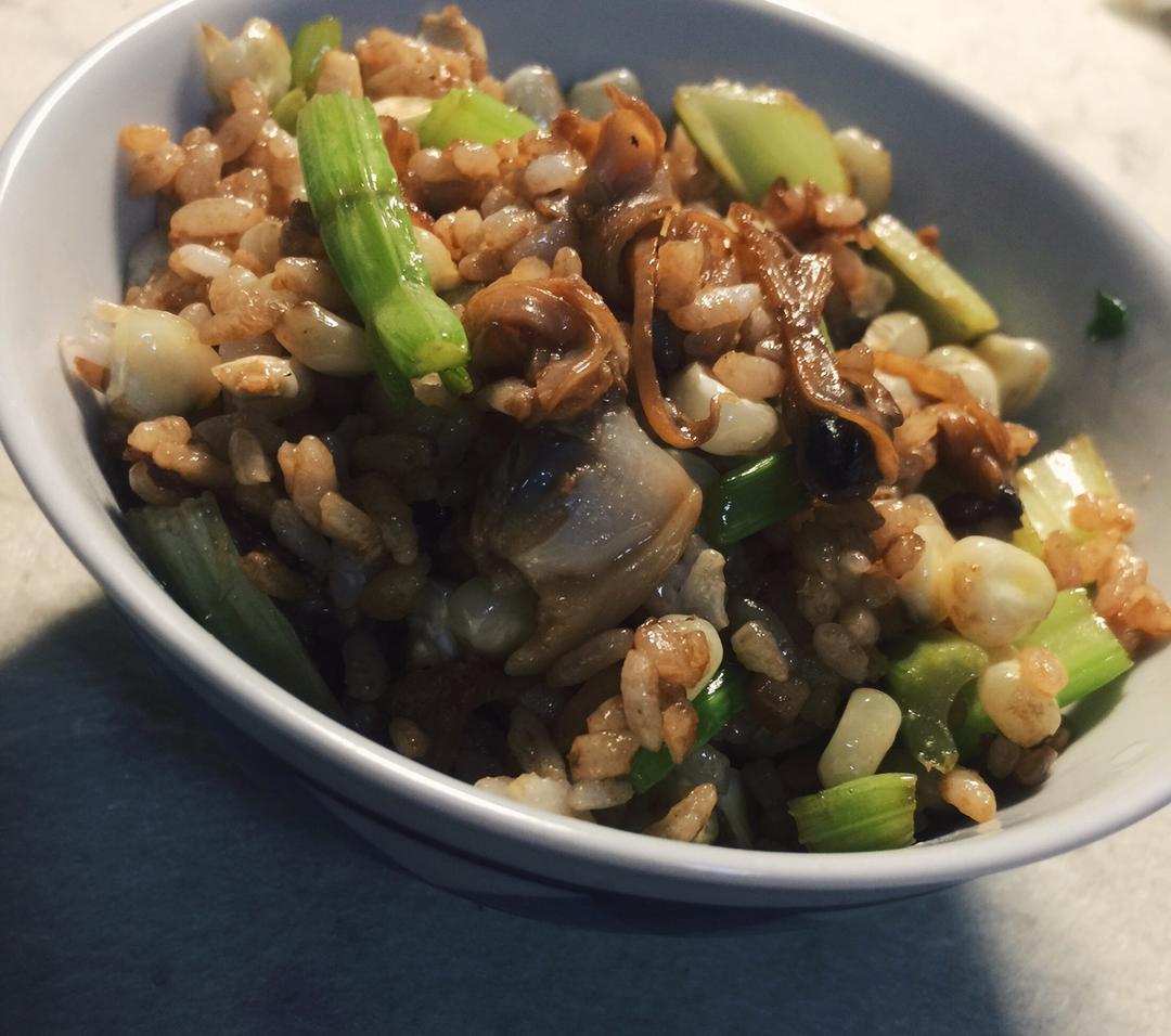 #禾然有机食谱#滋香酱油炒饭