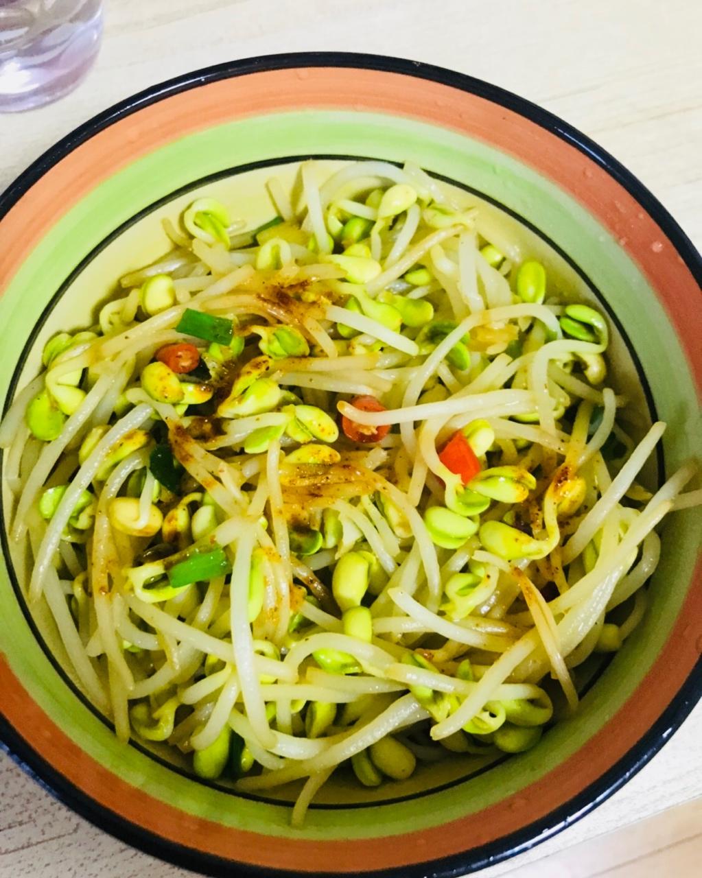 炒黄豆芽