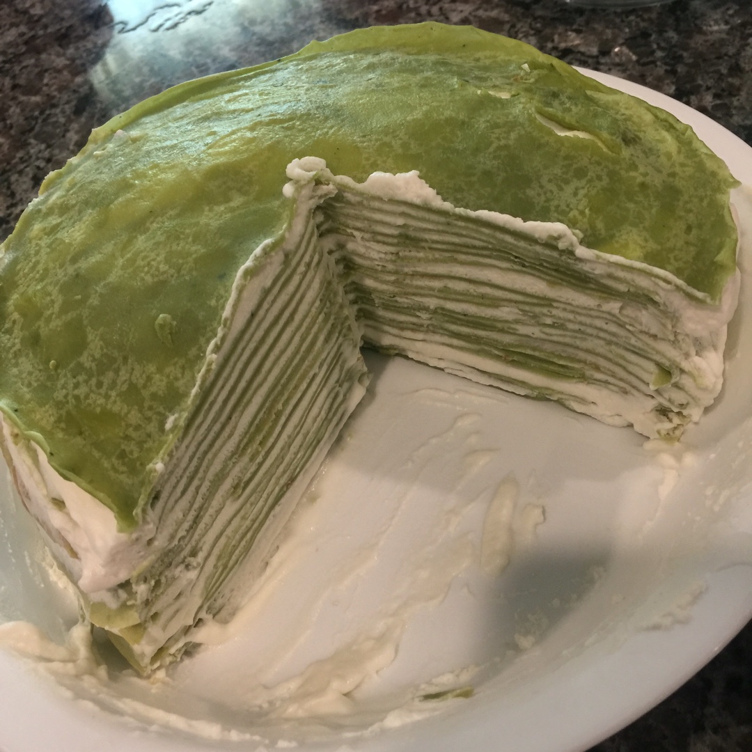 千层蛋糕 ladym抹茶 mocha crepecake