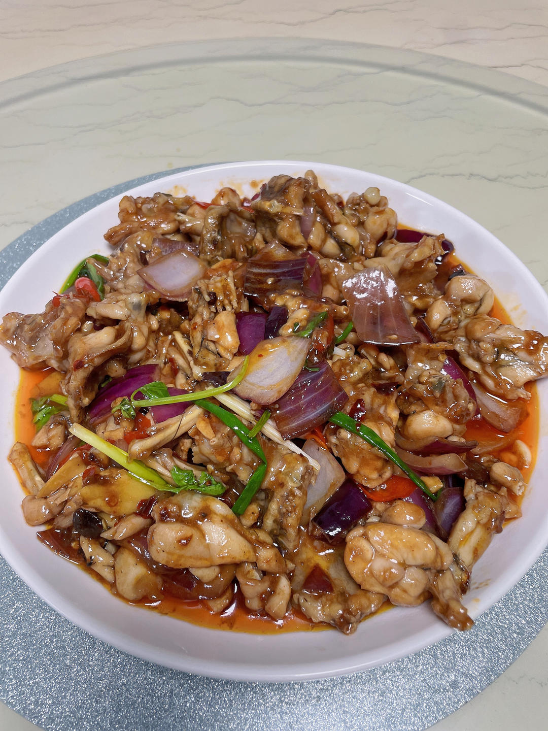 家常爆炒牛蛙