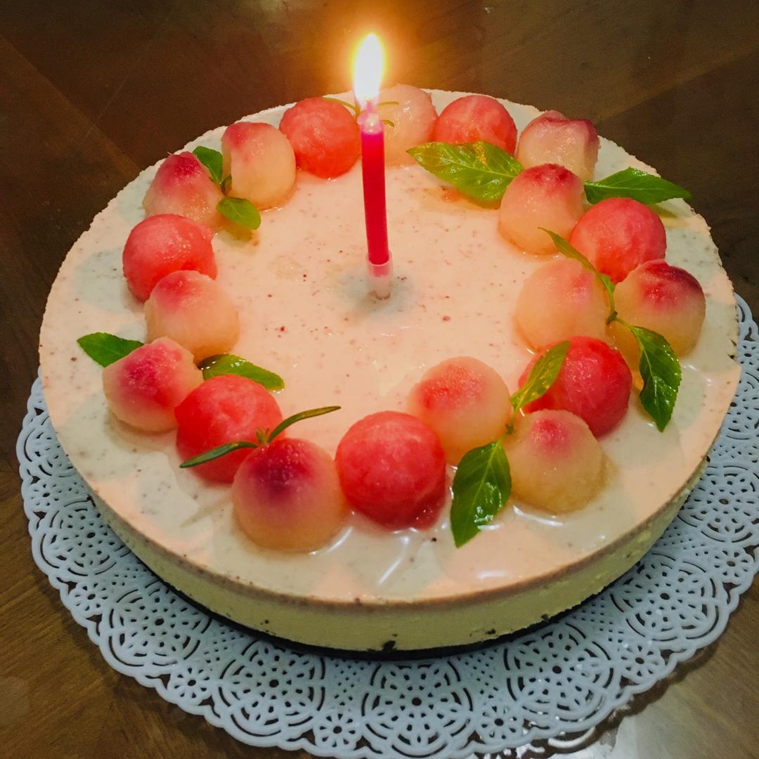 桃子的诱惑：蜜桃慕斯蛋糕