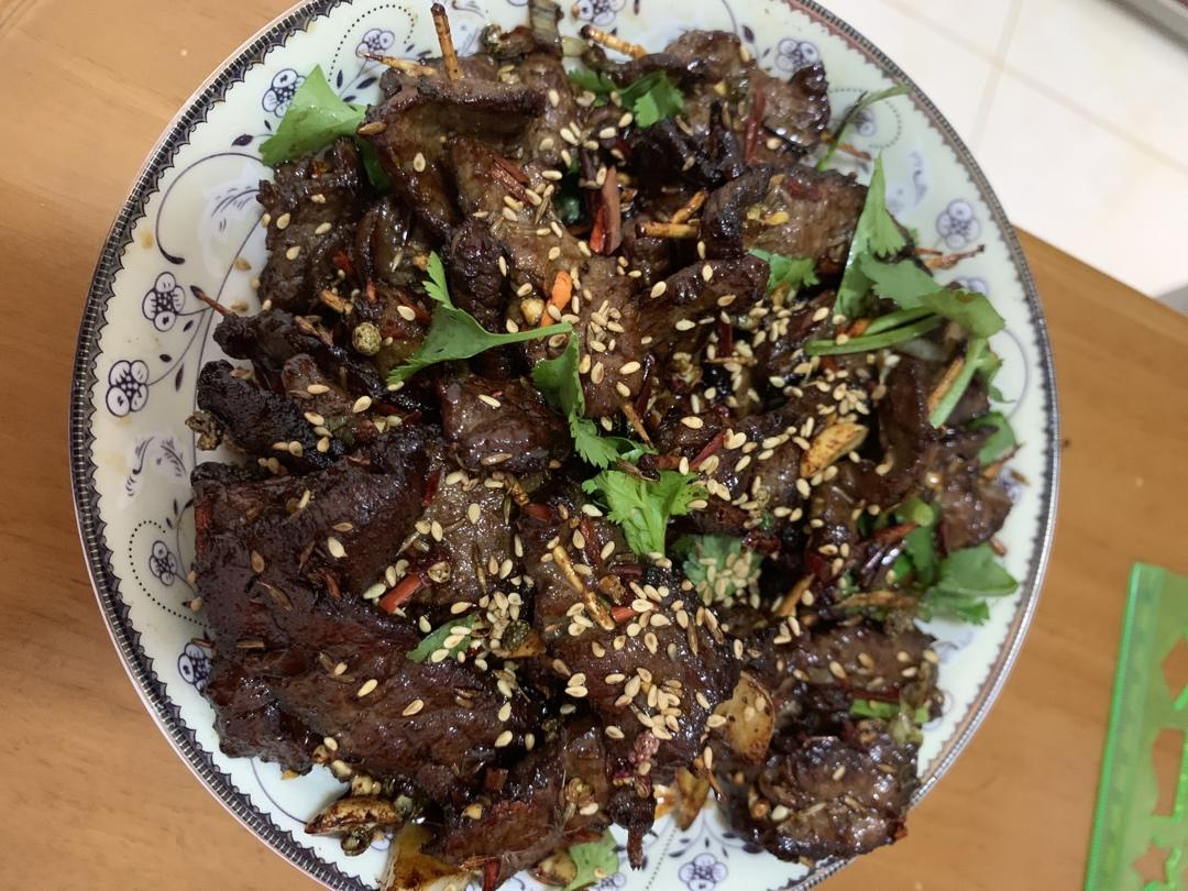 麻辣牙签牛肉——刀唛花生油