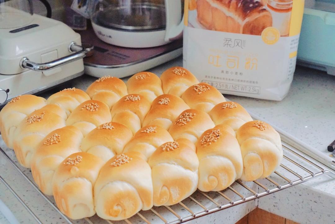 超柔软牛奶面包卷