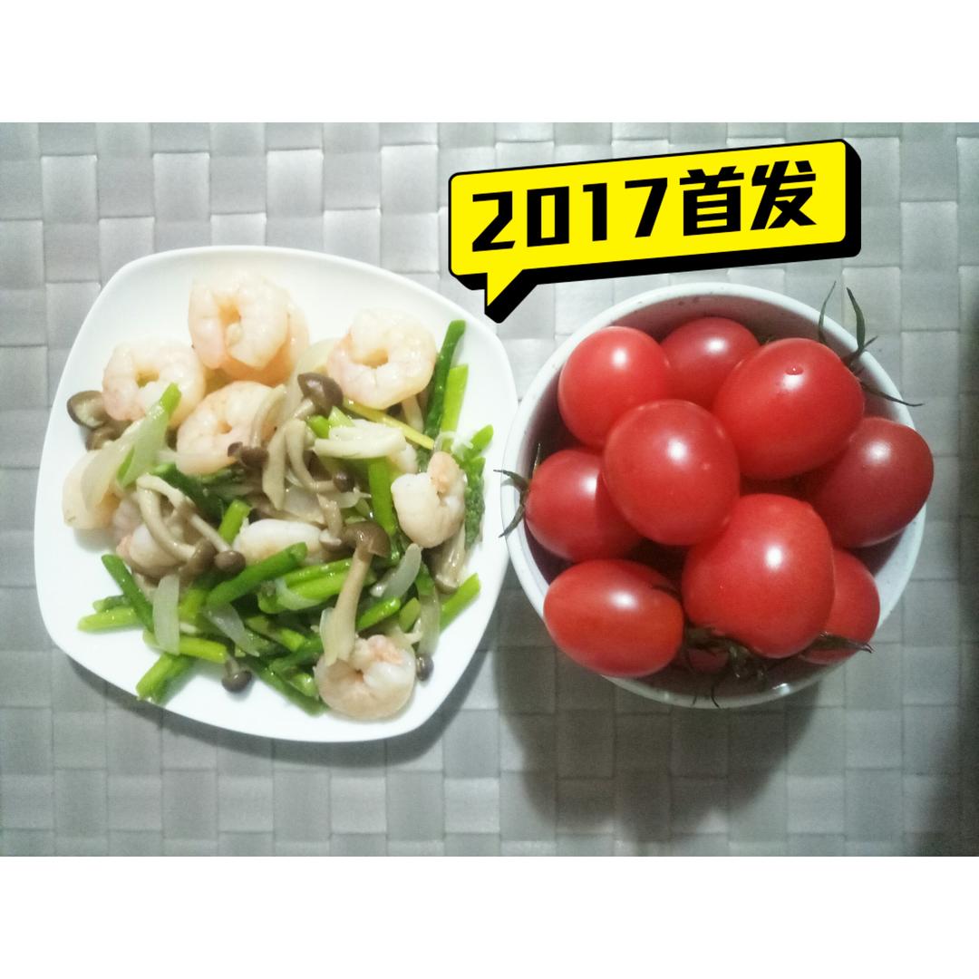 清炒芦笋虾仁