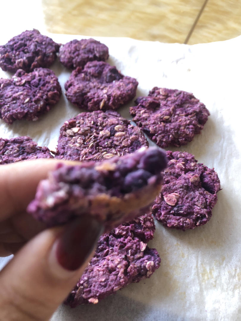紫薯燕麦奇亚籽减脂小饼干
