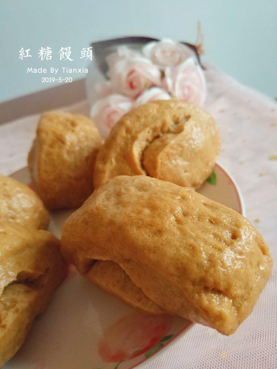 有着面包口感的红糖馒头（一次发酵）