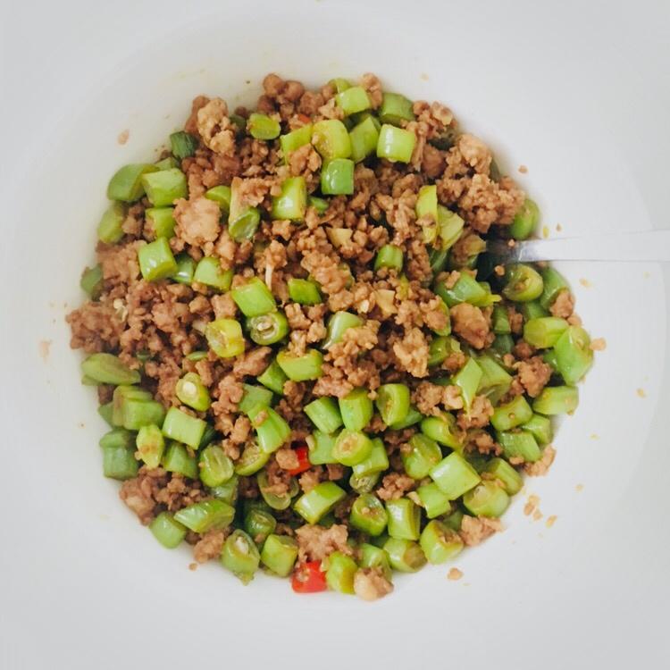 肉沫豆角下饭菜