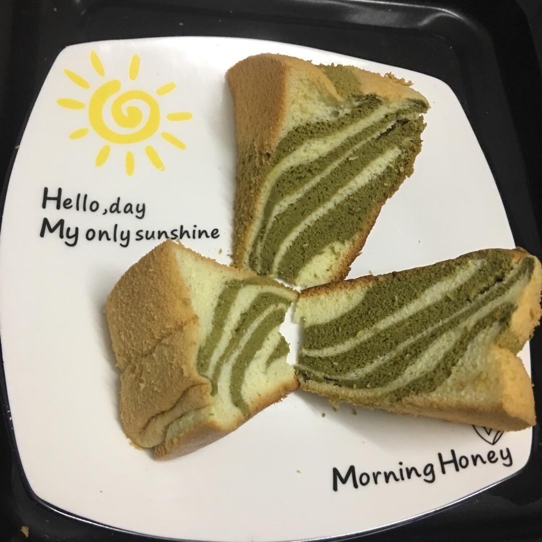 绿斑马戚风蛋糕