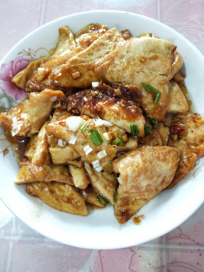 焖煎豆腐