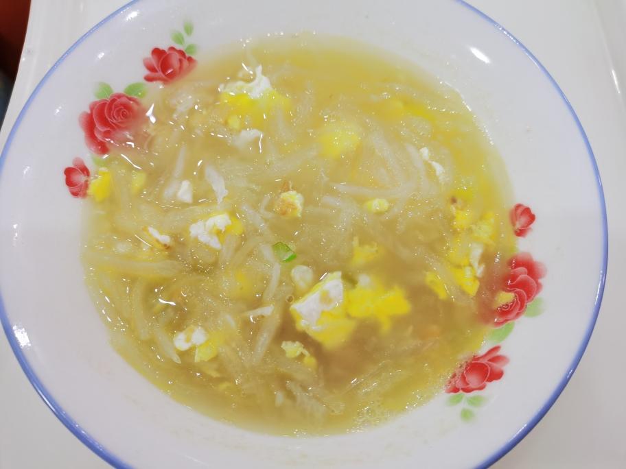 白萝卜鸡蛋汤2021-01-21的做法