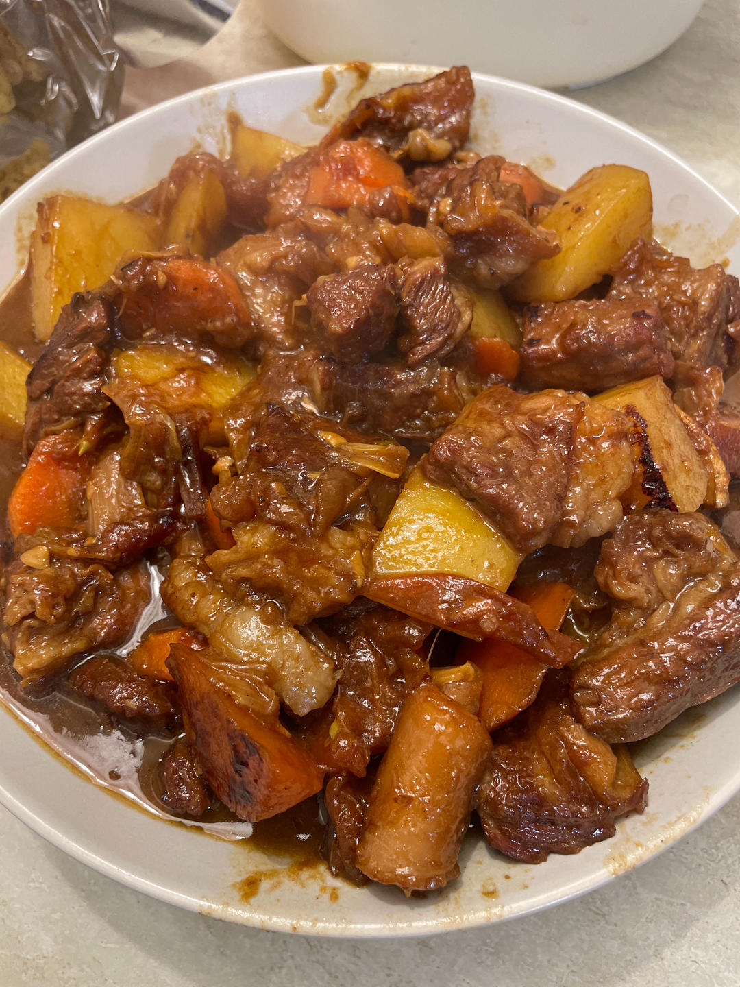 番茄土豆炖牛腩