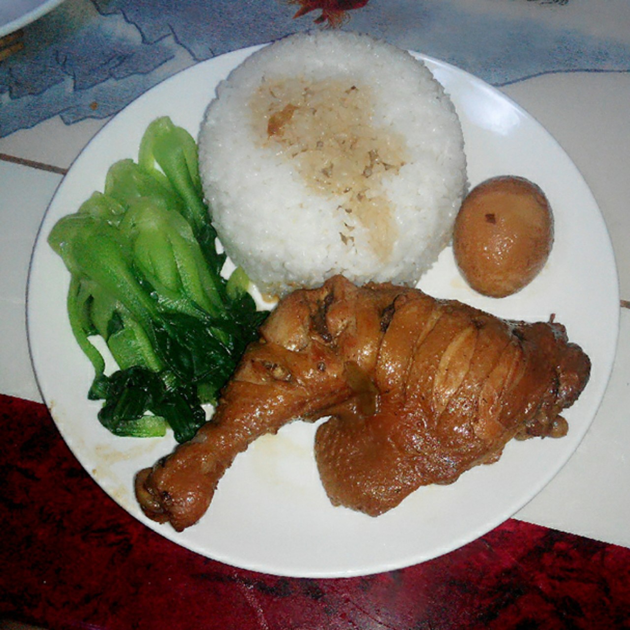 夏夜晚风,做的卤鸡腿饭