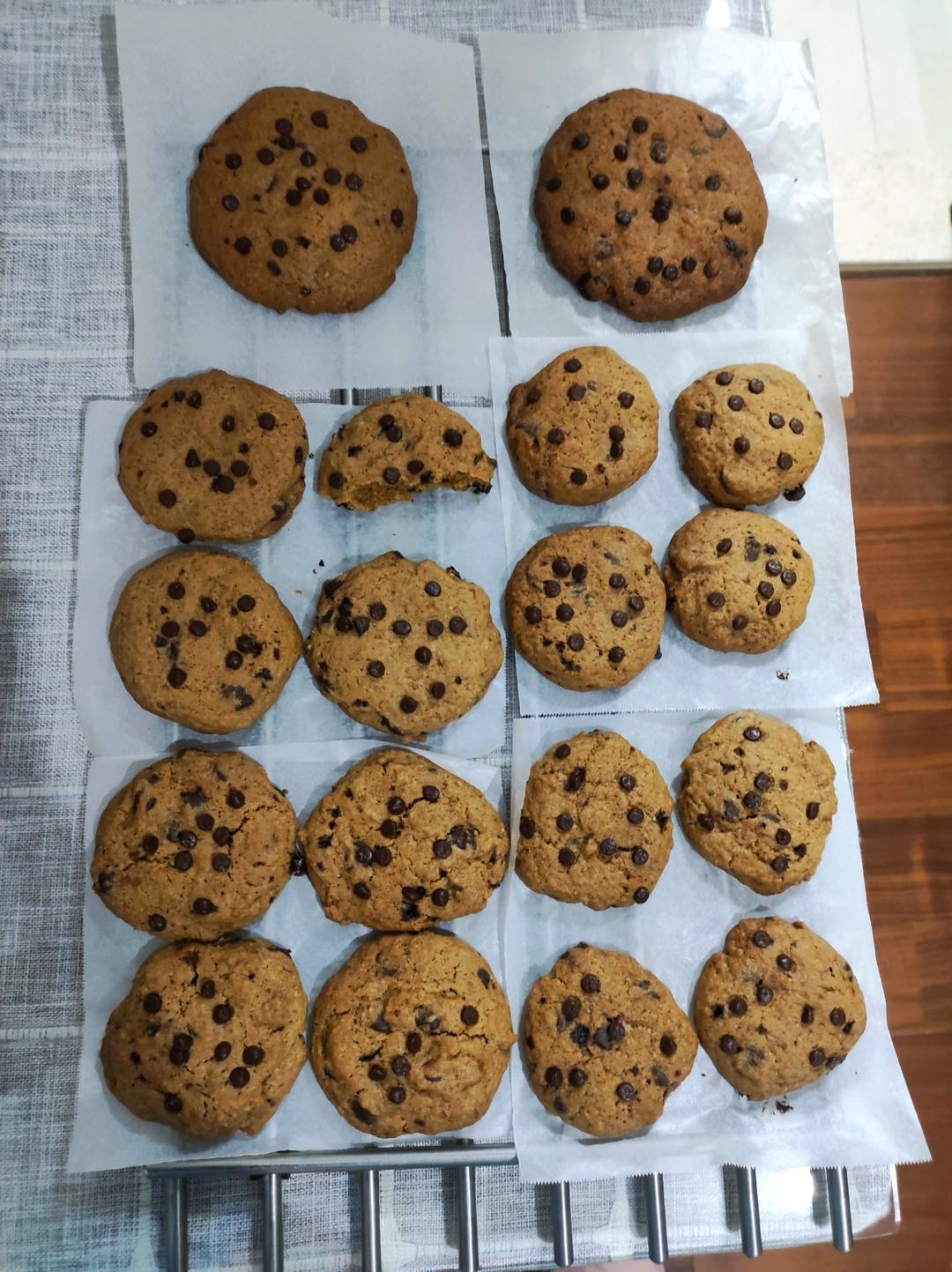 chocolate chip cookies美式超大巧克力软曲奇