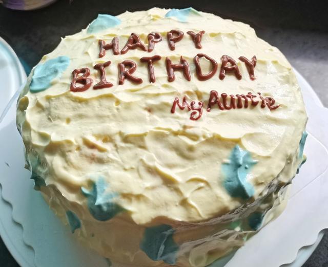 生日蛋糕裱花造型 之 浪花一朵朵🌊的做法