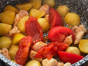 减脂红烧西红柿土豆鸡胸肉的做法 步骤10