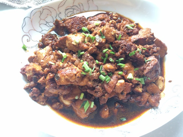 红烧肉沫豆腐