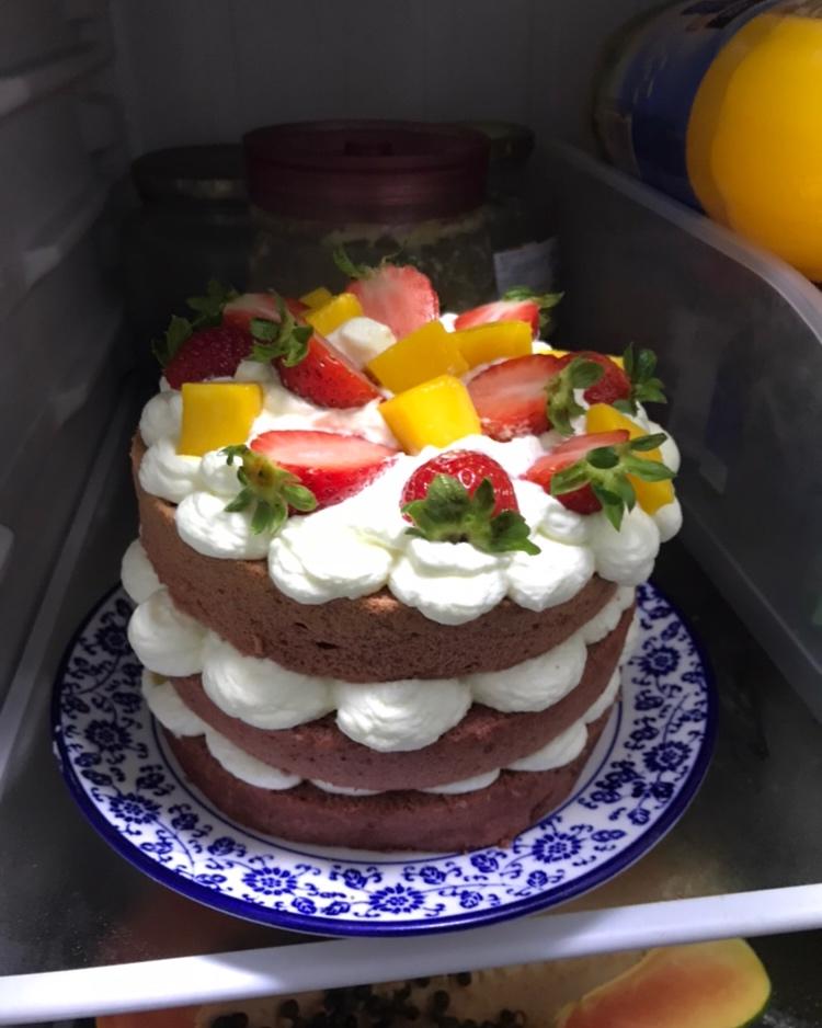 视频菜谱:红丝绒裸蛋糕6寸