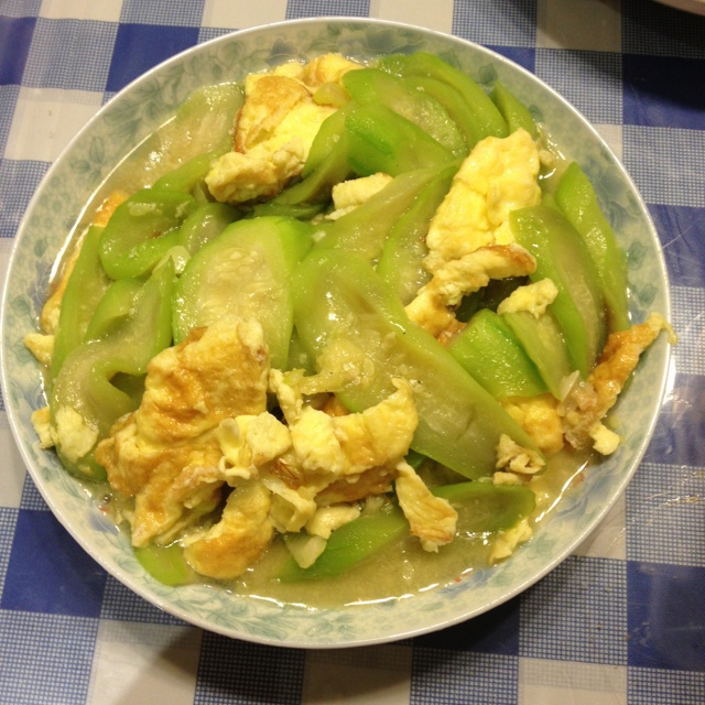 丝瓜炒蛋