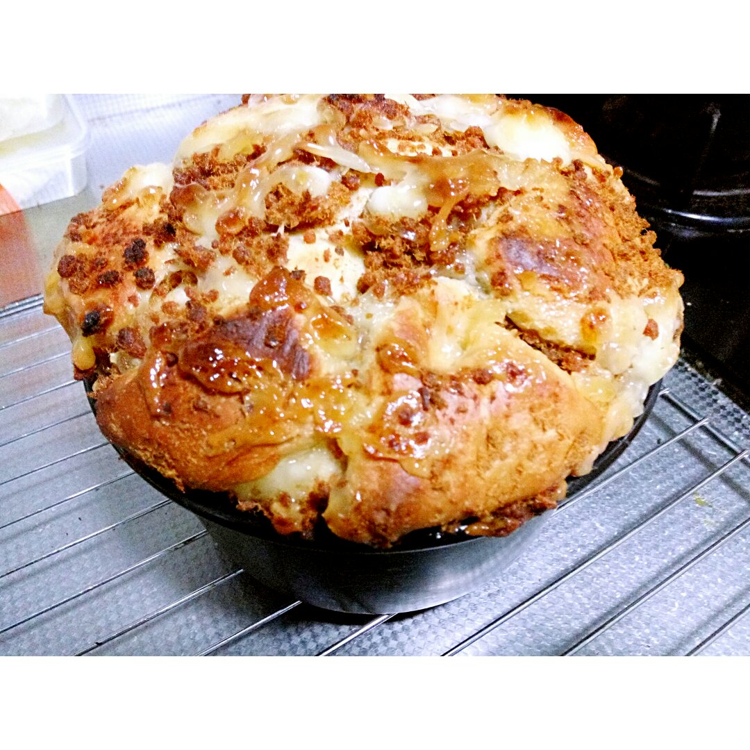 肉松手撕面包—超软会爆浆的面包哟