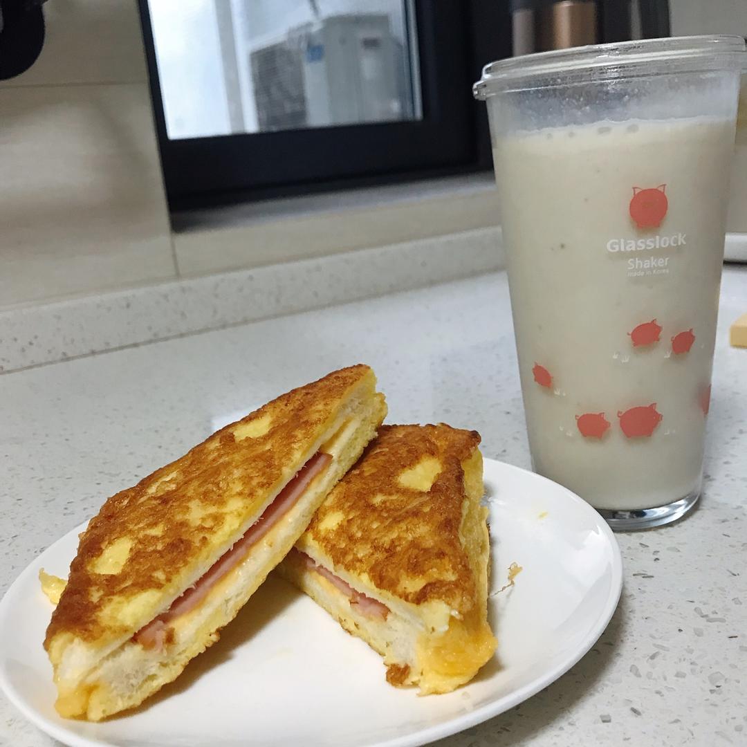 十分钟快手早餐【港式火腿西多士】