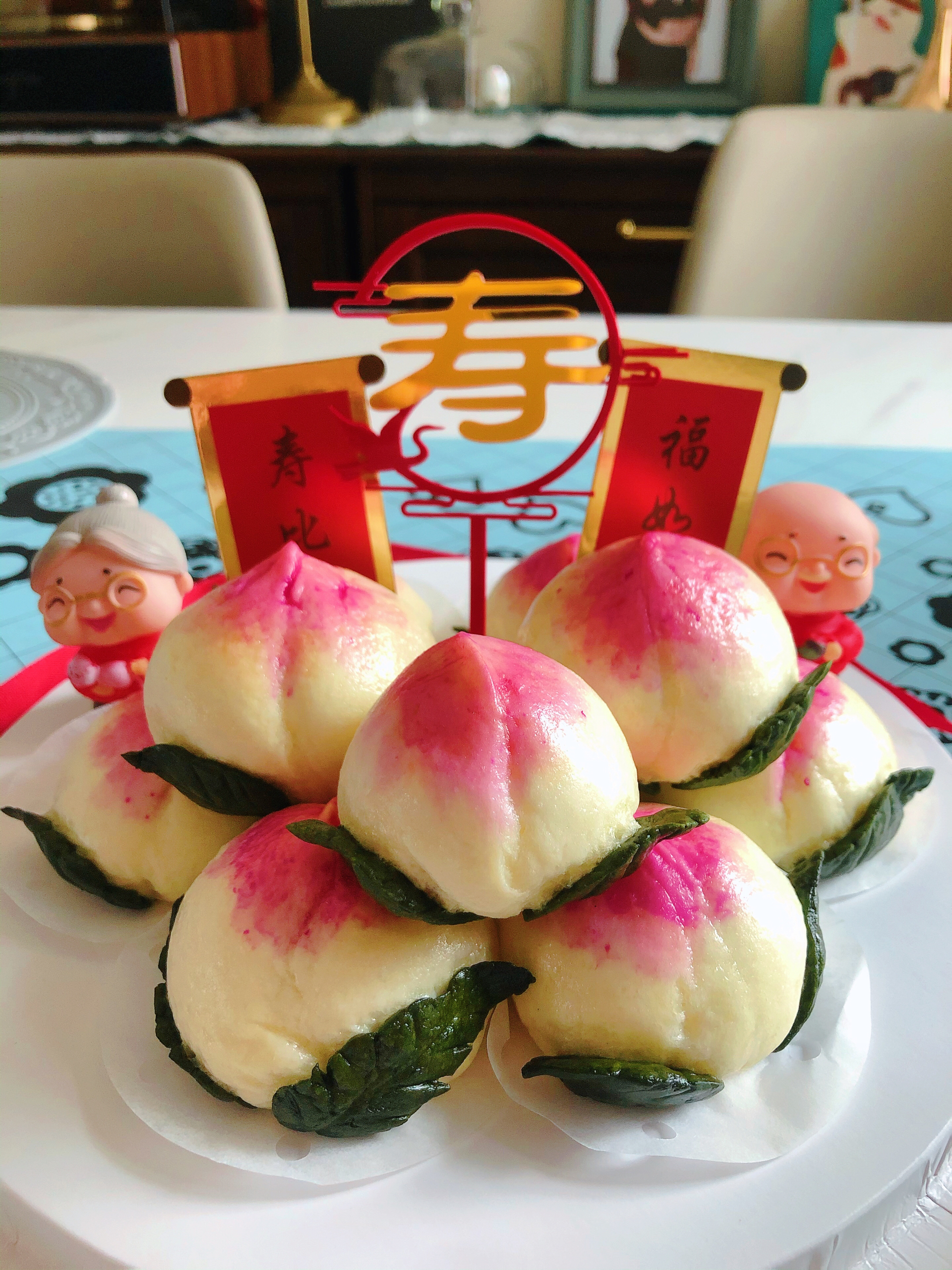 【寿桃包】中国人最传统的生日蛋糕，好惊艳！