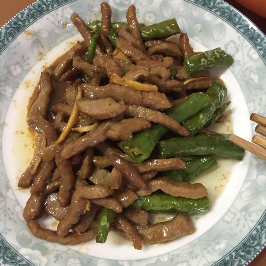 杭椒炒牛柳
