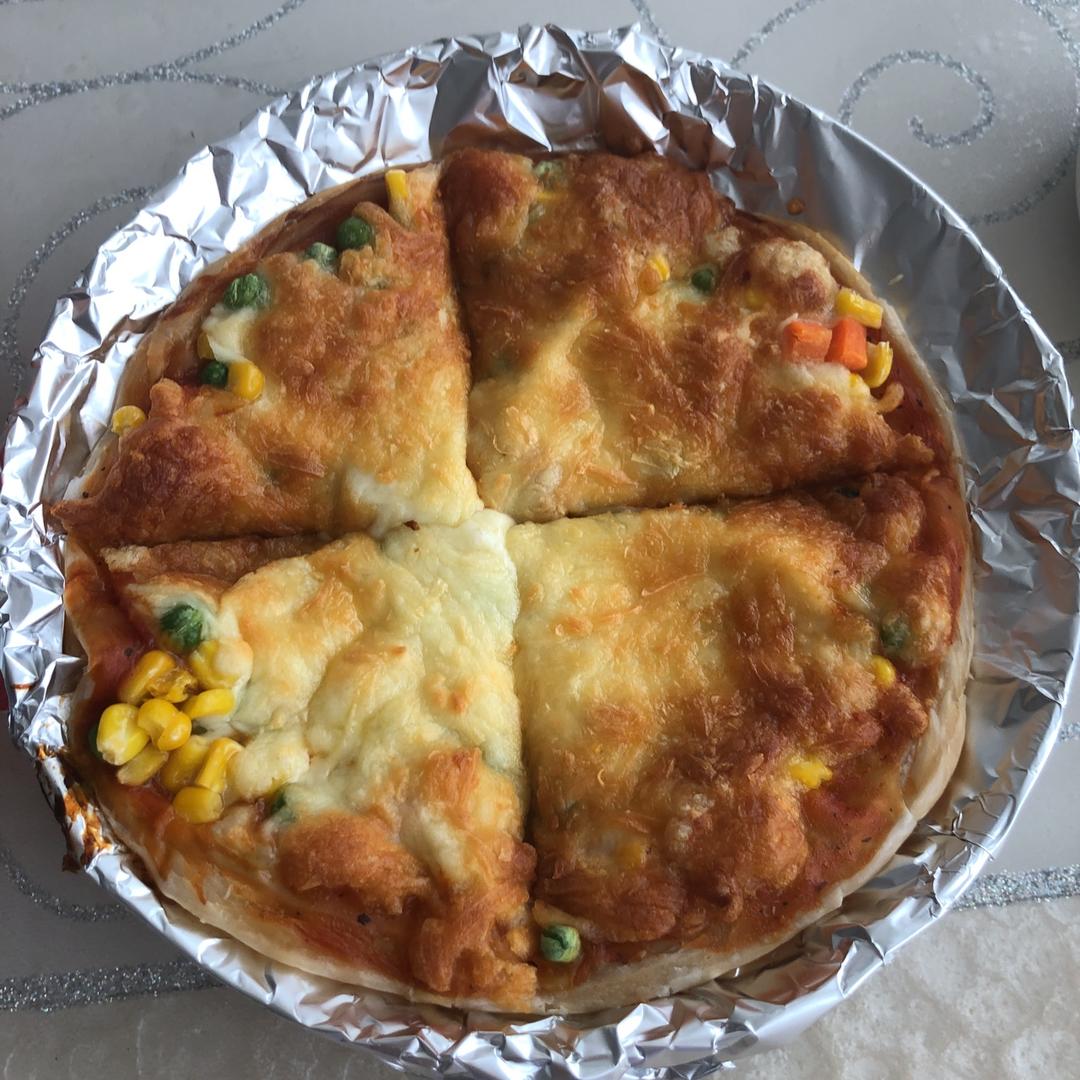 手抓饼版披萨
