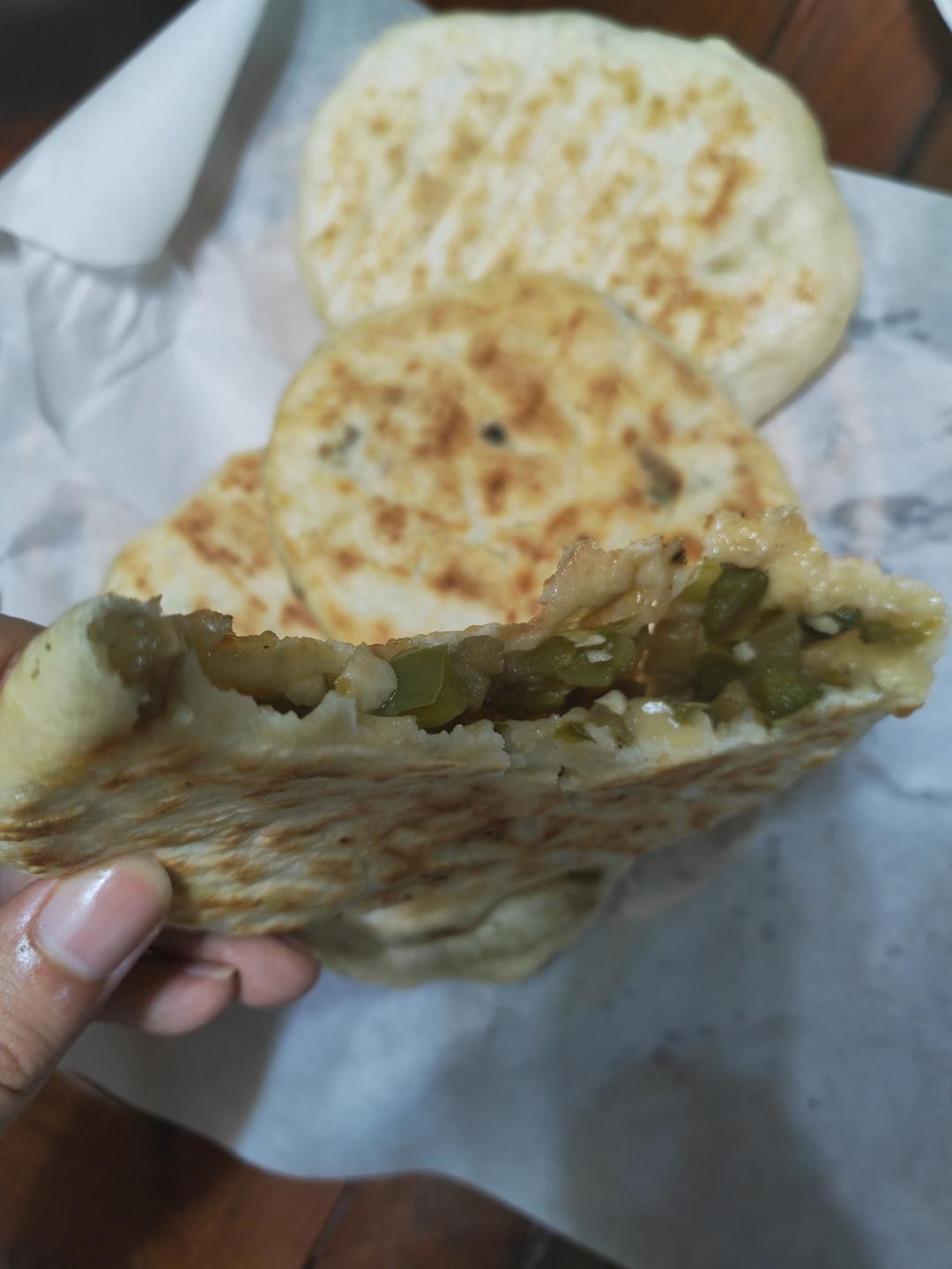 青椒茄子包子（完美包子皮，复刻包子店）