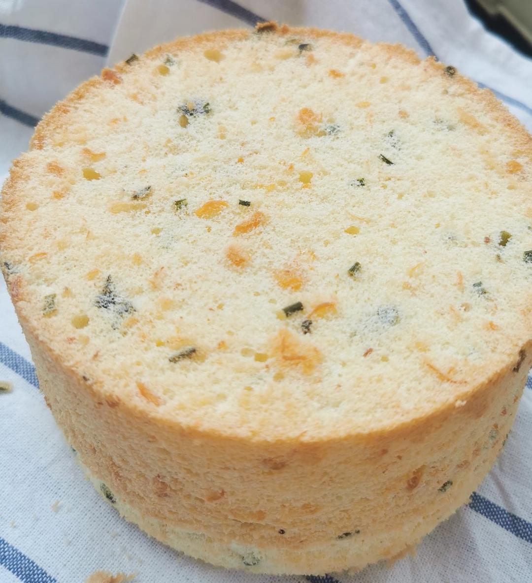 香葱肉松咸口戚风|松软可口，容易上瘾！