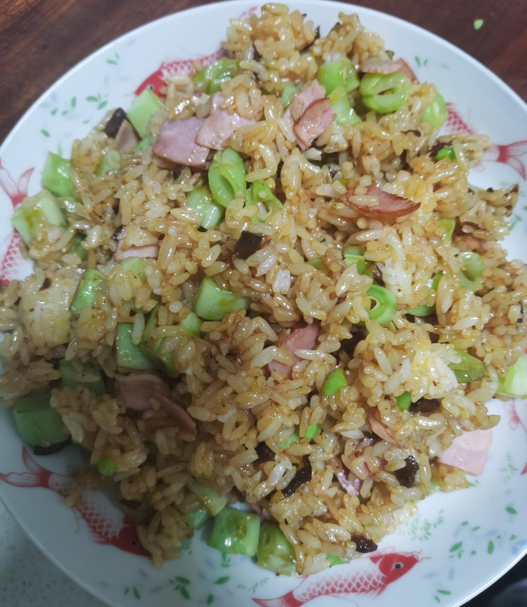 豆角炒饭