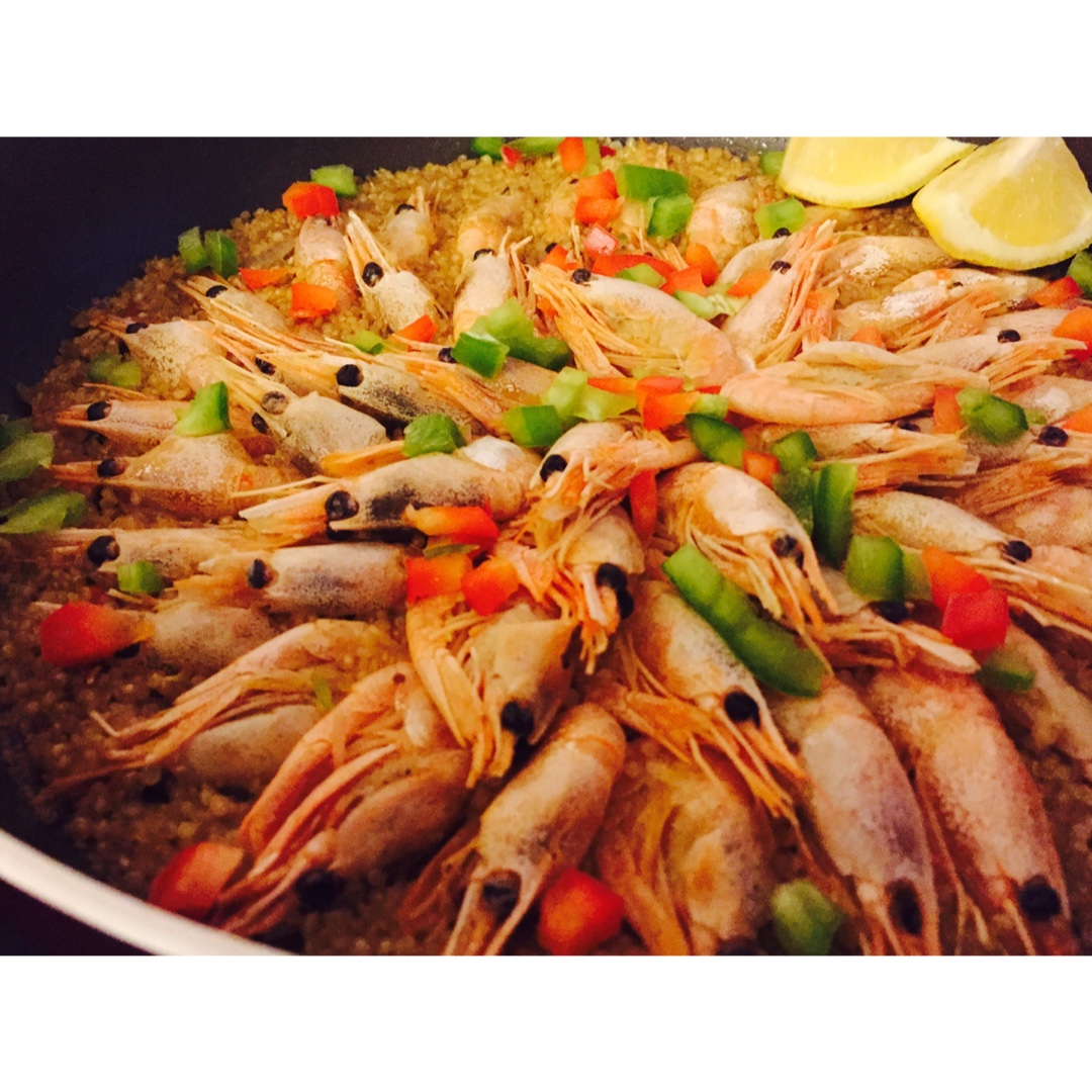 咖喱藜麦甜虾饭