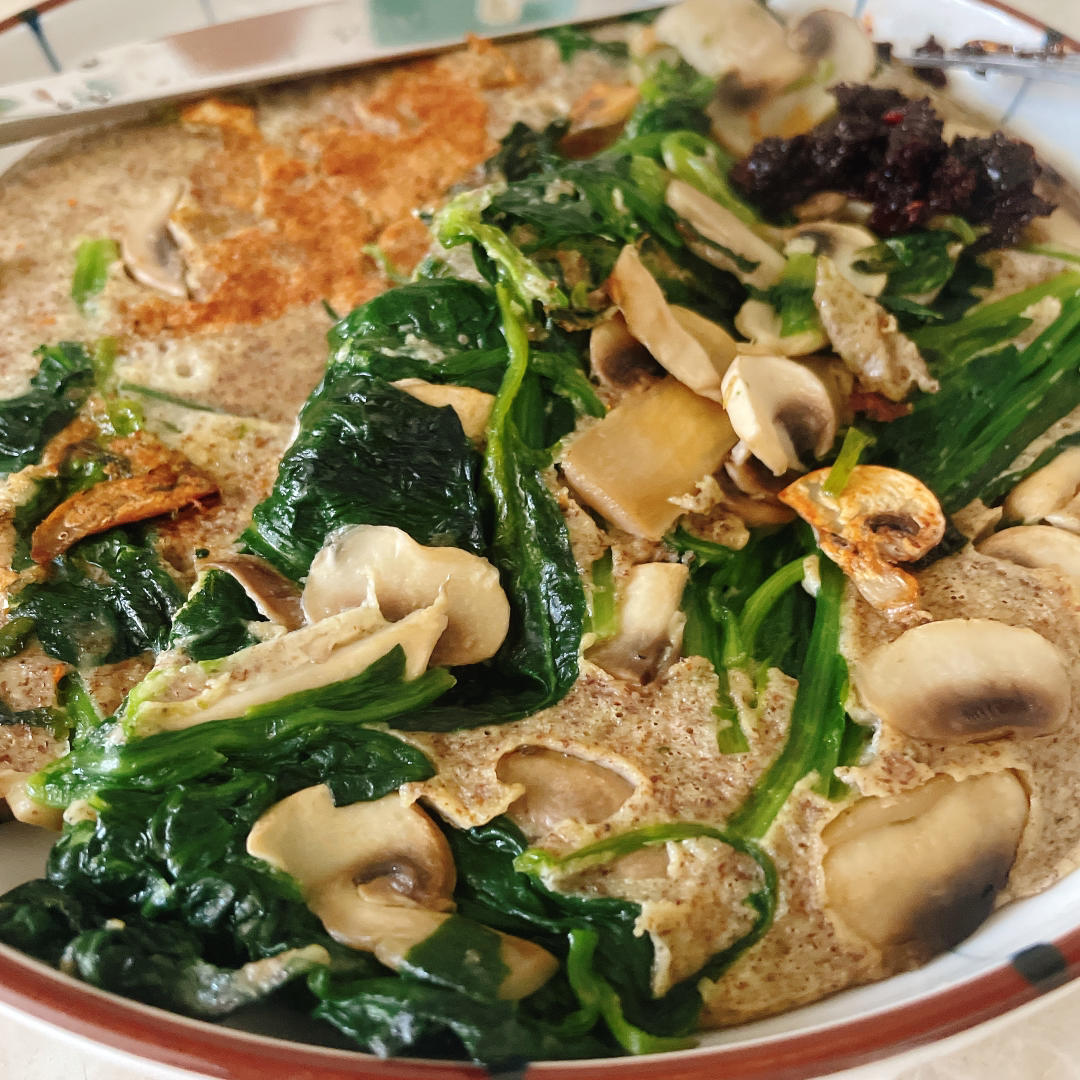 菠菜口蘑烤松饼【美味减脂餐】【北鼎烤箱食谱】