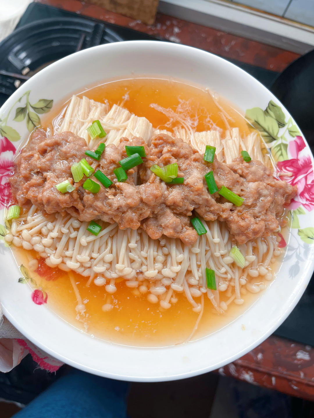 蒜蓉肉沫金针菇
