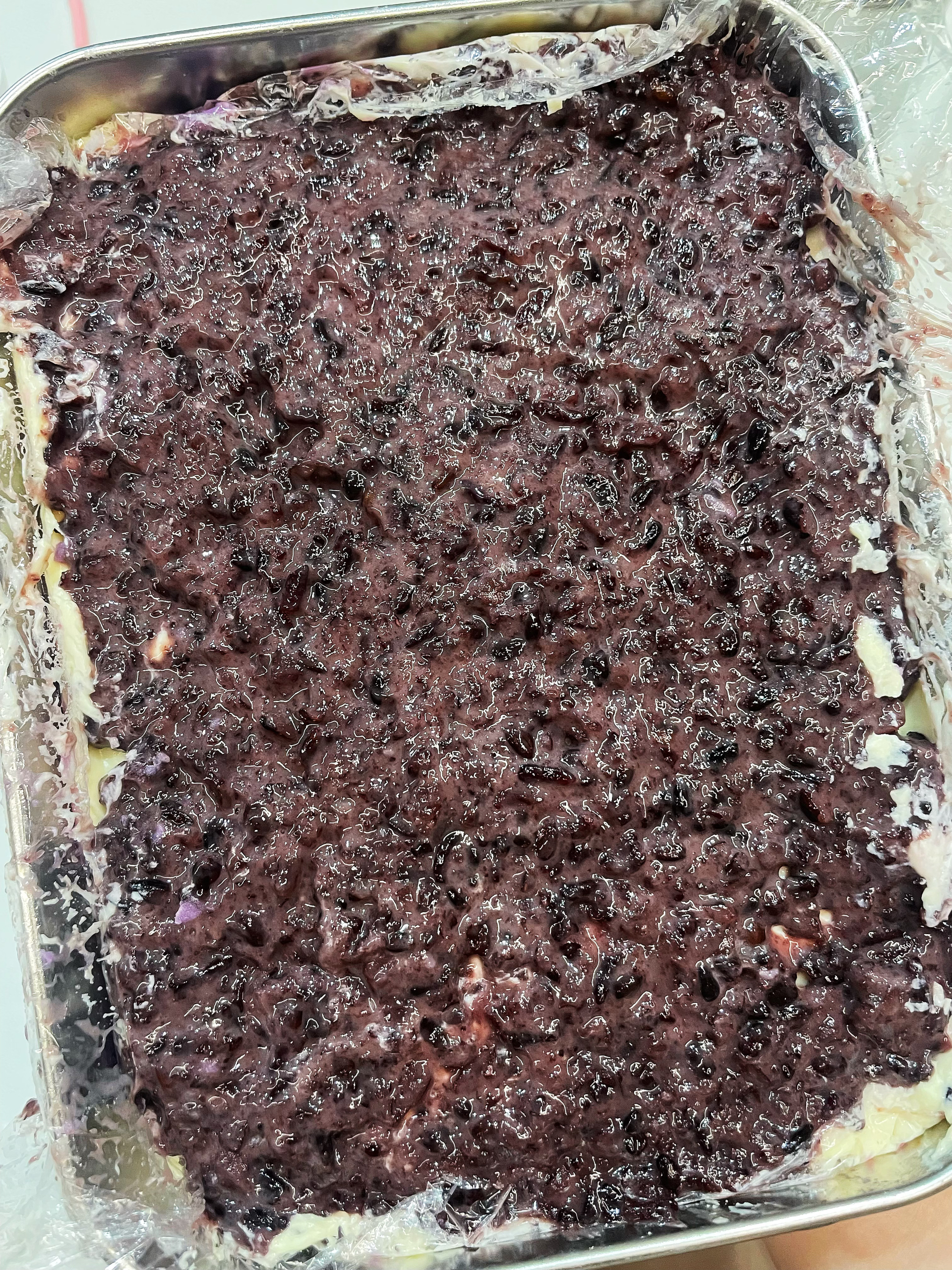 紫米芋泥奶酪砖的做法 步骤5