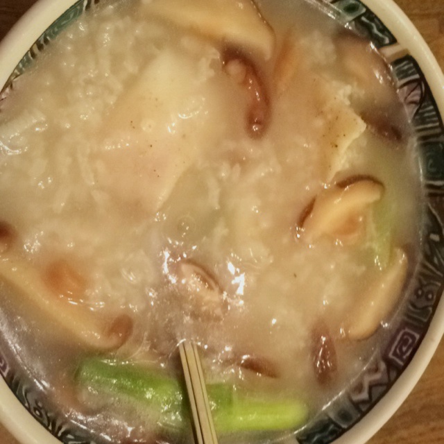 香菇鱼片粥